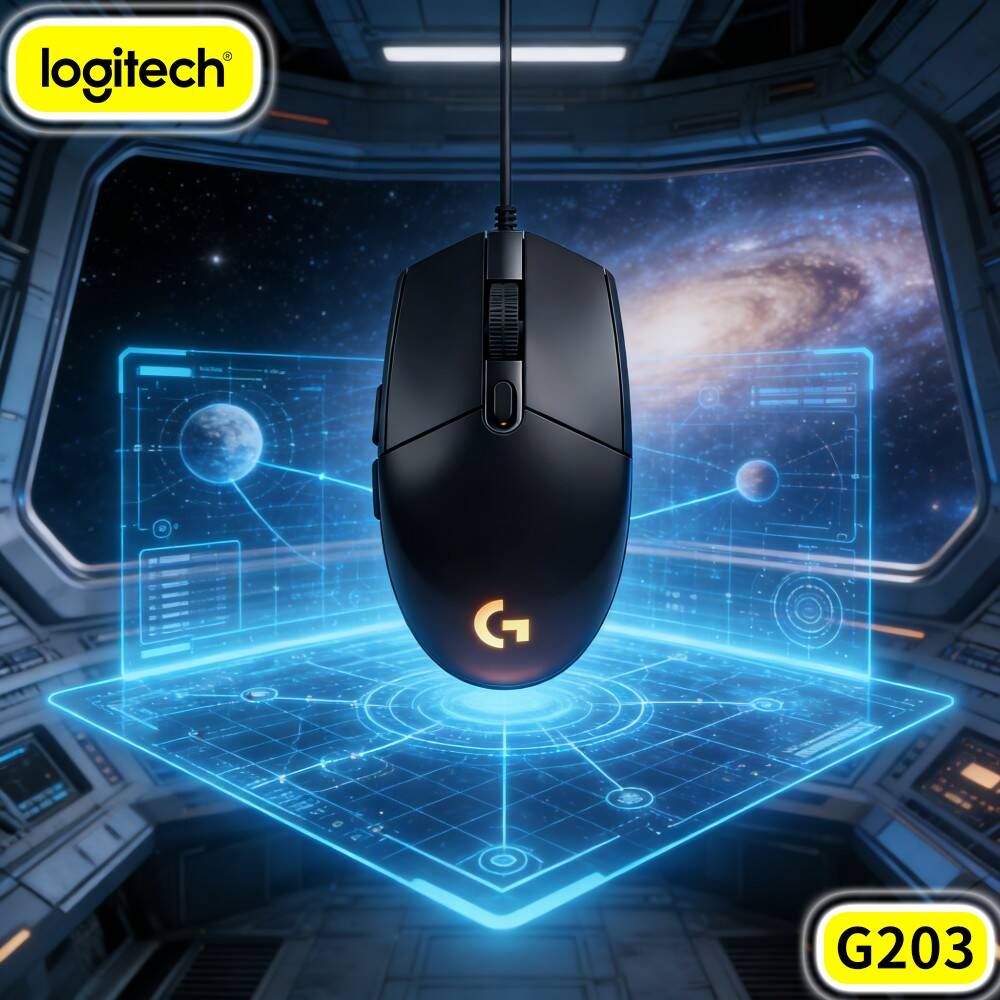 Logitech Mouse G203 - Logitech G203 Wired Gaming Mouse Rubber