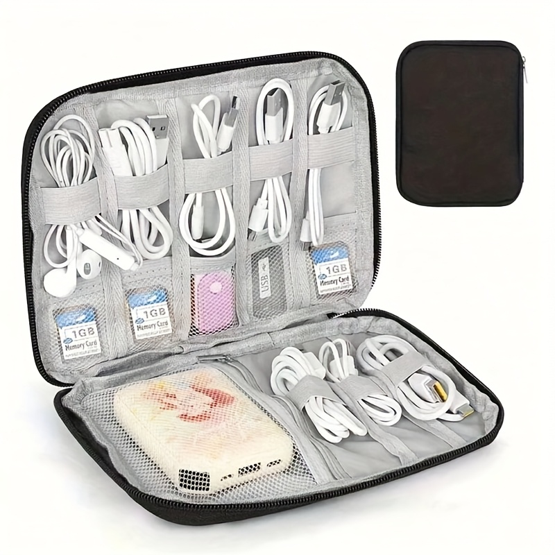 Tech Accessories For Travel - 1PC Travel Cable Organizer Case Multi-Pocket