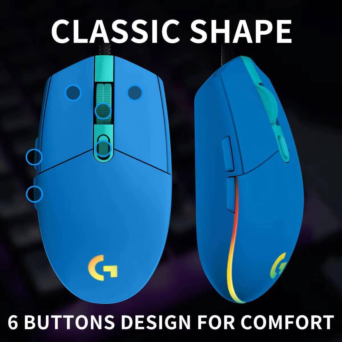 Logitech G203 LIGHTSYNC Mouse  - Logitech Mouse G203 review and price