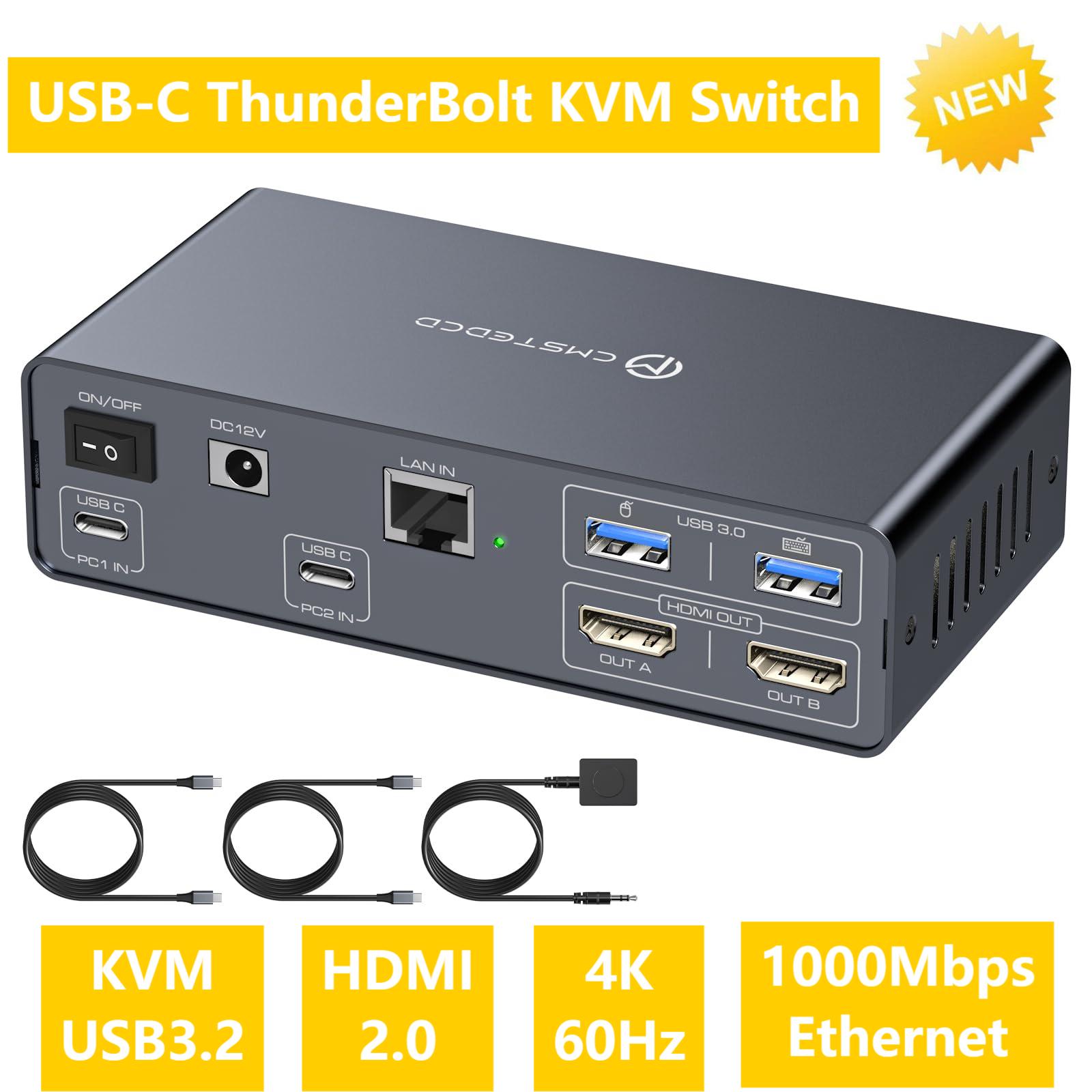 USB C KVM Switch 2 Monitors 2  - Usb C To Hdmi review and price