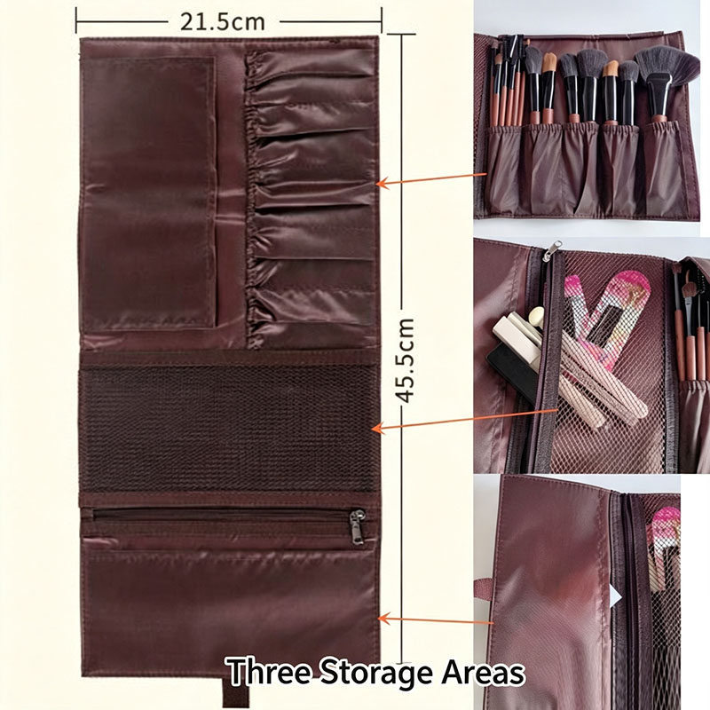 PU Leather Makeup Brush Roll B - Tech Accessories Travel Bag review and price