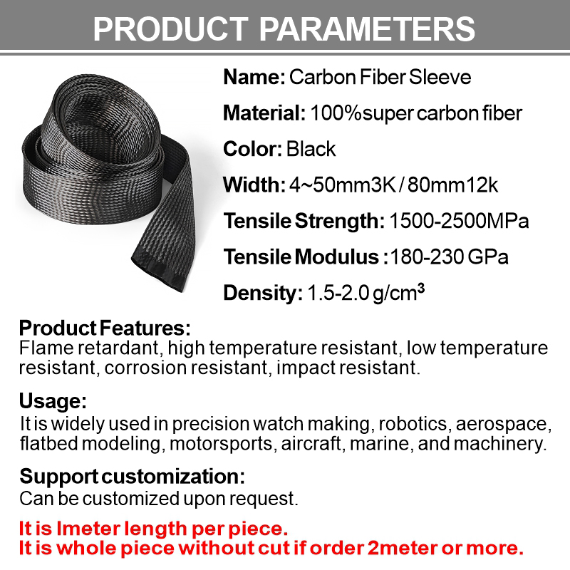 1M Carbon Fiber Cable Sleeve B - Cable Sleeve Neoprene review and price