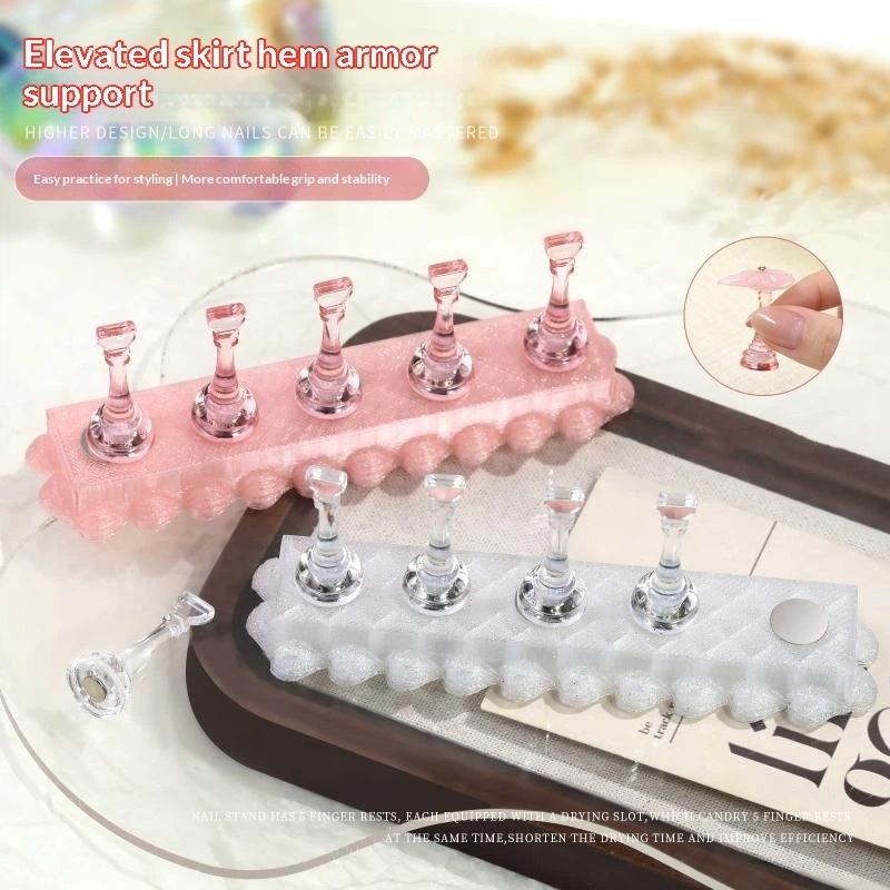 6Pcs/set Nail Holder Aurora Na - Tech Accessories Stand review and price