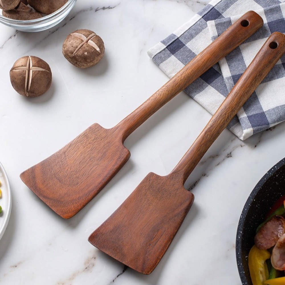 34cm Solid Wood Cooking Spatul - Hi Tech Kitchen Accessories review and price