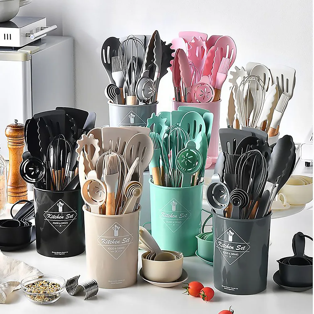 34Pcs Silicone Utensils Set Bl - Hi Tech Kitchen Accessories review and price